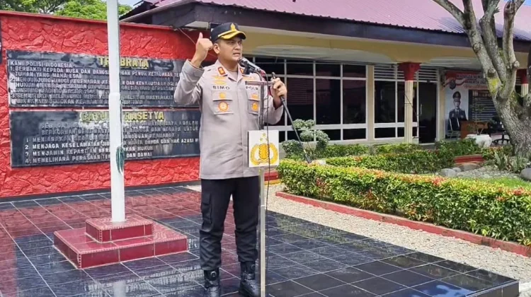 Cek Kesiapsiagaan Dalmas, Kapolres Binjai Antisipasi Gangguan Kamtibmas