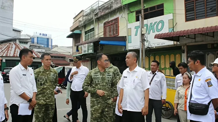 Satgas Nasional Tinjau Lokasi Terdampak Banjir Tebing Tinggi