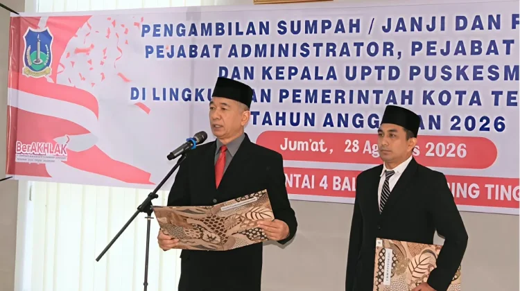 Lantik 82 Pejabat, Sekda Tebing Tinggi Tegaskan Tidak Ada Jual Beli Jabatan