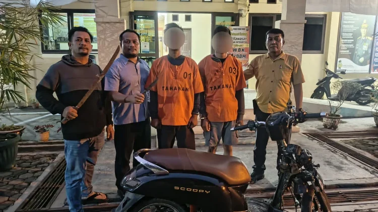 Unit Reskrim Polsek Padang Hulu Ungkap Kasus Begal, Dua Pelaku Diamankan