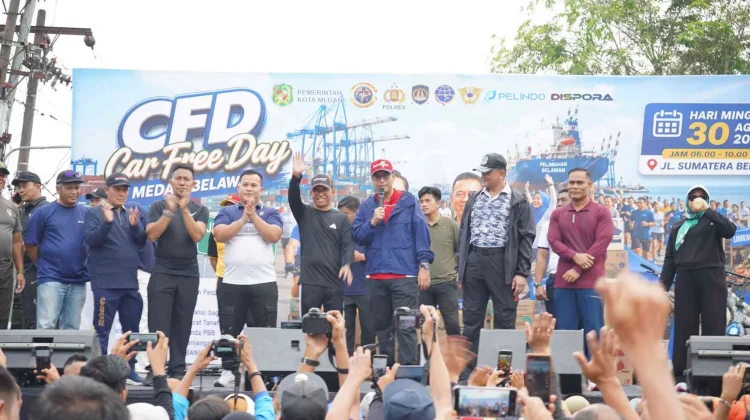 Semarak CFD Belawan, Rico Waas Dekatkan Pelayanan Publik ke Warga Medan Utara