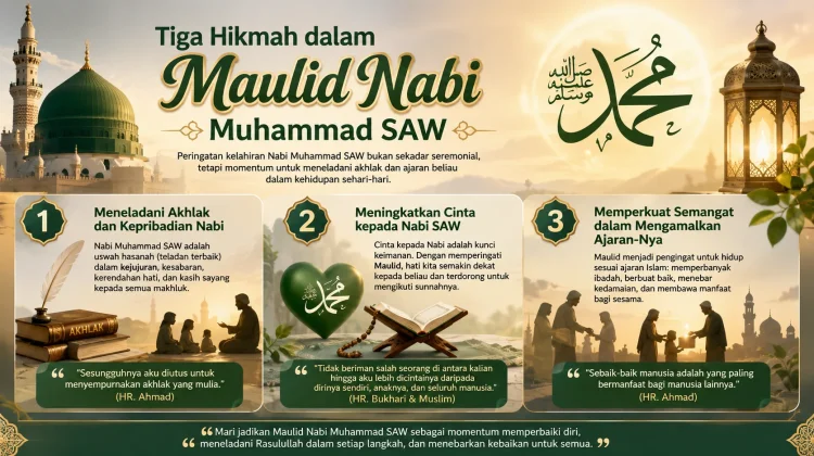 Tiga hikmah dalam Maulid Nabi Muhammad SAW