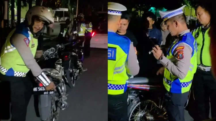 Satlantas Polrestabes Medan Tindak 19 Motor Berknalpot Brong