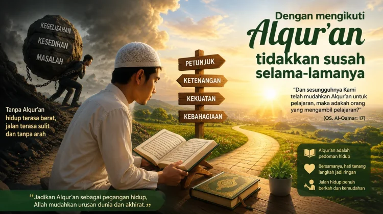 Dengan Alqur'an Tidakkan Susah