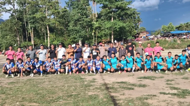 Danramil 04/Tigalingga Bersama Unsur Forkopimcam Saksikan Final Katanta Cup ke-40