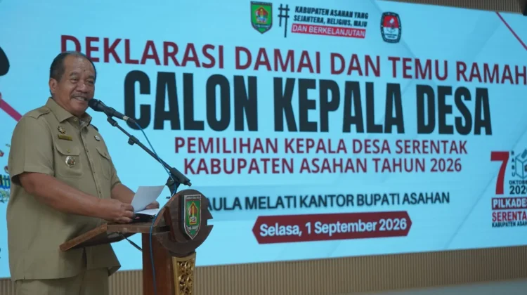 Bupati Asahan Deklarasikan Pilkades Damai, 128 Calon Diminta Jaga Kondusifitas