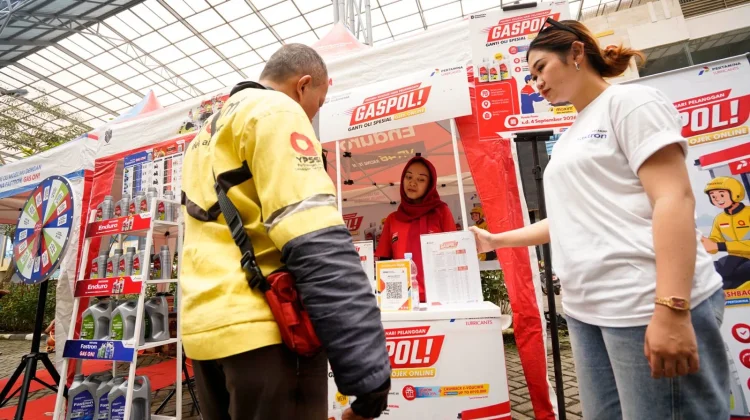 Hari Pelanggan Nasional, Pertamina Lubricants Region I Ajak Ojol Ganti Oli Tepat