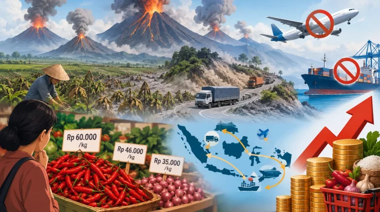 Gunung Berapi Erupsi Bersamaan, Waspadai Potensi Lonjakan Inflasi