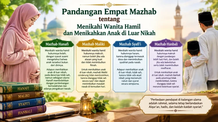 Pandangan empat mazhab Menikahi wanita hamil dan Menikahkan anak di luar nikah