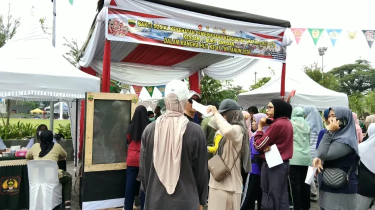 HUT ke-81 TNI, Warga Medan Dapat Cek Kesehatan Gratis