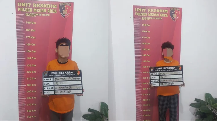 Dua Remaja Diamankan Polsek Medan Area Terkait Penggelapan Motor
