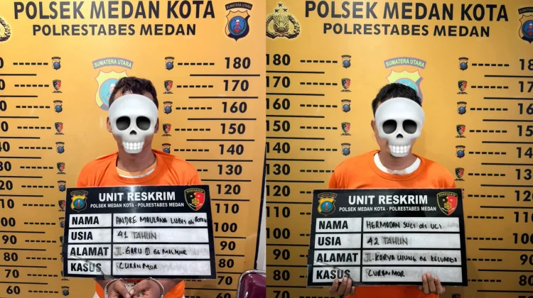 Polsek Medan Kota Amankan Dua Terduga Pelaku Curanmor