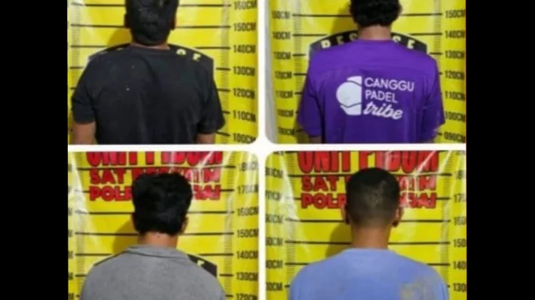 Empat Pria Diamankan Terkait Dugaan Pungli Sopir Truk di Binjai