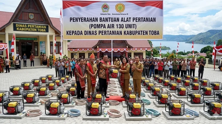 Toba Terima 130 Pompa Air untuk Pertanian