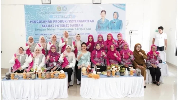 Kolaborasi TP PKK Sumut dan Deli Serdang Dorong Keripik Ubi Naik Kelas