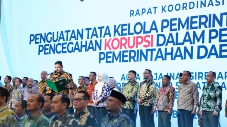 Bupati Karo Teken Komitmen Pencegahan Korupsi Bersama KPK