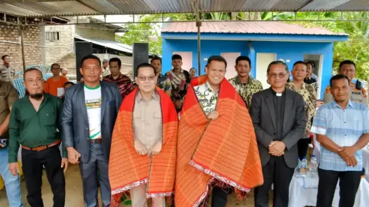 Wabup Sergai Hadiri Peletakkan Batu Pertama Rumah Dinas HKBP Sialang Buah