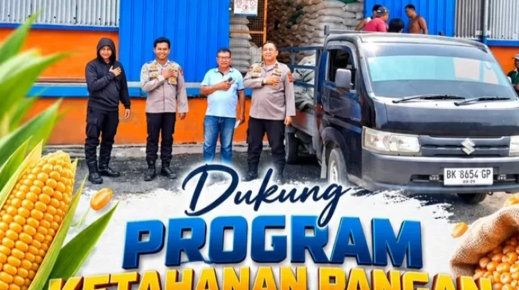 Ketahanan Pangan, Polres Pelabuhan Belawan Salurkan 8 Ton Jagung Pipil ke Bulog