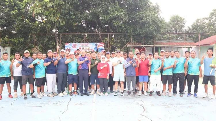 Bupati Labuhanbatu Buka Kejuaraan Tenis Lapangan HUT ke-81 TNI