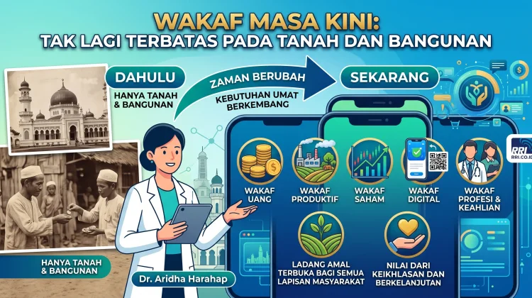 Wakaf Masa Kini Tak Lagi Terbatas pada Tanah dan Bangunan