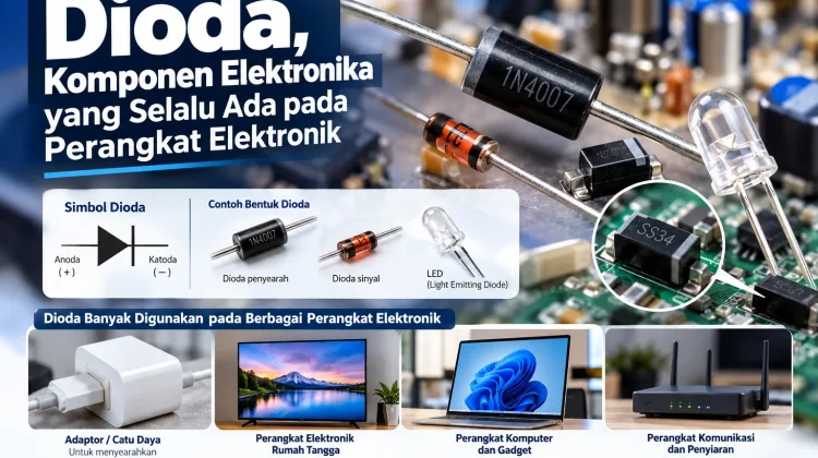 Dioda, Komponen Elektronika yang Selalu Ada pada Perangkat Elektronik