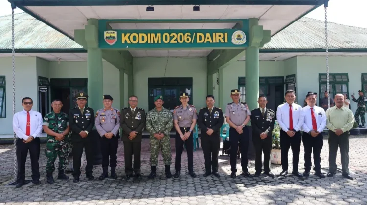 Kapolres dan BRI Sidikalang Sambangi Markas Kodim 0206/Dairi