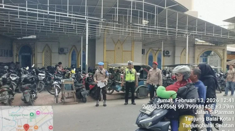 Polres Tanjungbalai Pastikan Ibadah Salat Jumat Berjalan Baik