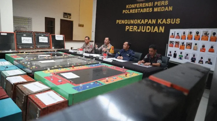 Polrestabes Medan Berhasil Ungkap 33 Kasus Perjudian