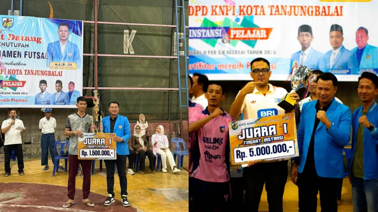 BRI dan SMANDu Juarai Turnamen Futsal KNPI Tanjungbalai