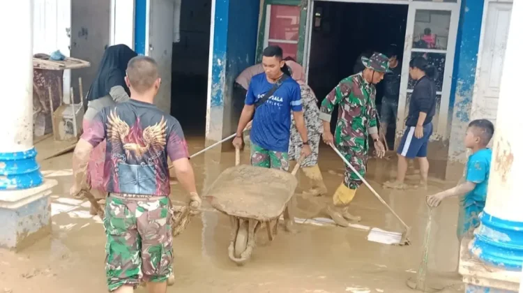 Satgas Kodim 0212/TS Pulihkan SD Muhammadiyah dan TK ABA Sipirok