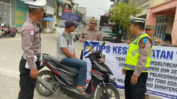Satlantas Polres Tanjungbalai Gelar Penyuluhan ke Jalan