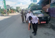 Disperindag Tanjungbalai Lakukan Pengecatan Lokasi Ramadan Fair