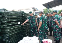 Pangdam I/BB Tinjau Proses Pemindahan 8 Unit Jembatan Modular