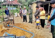 Doa Bersama Awali Pembangunan Sumur Bor TMMD di Raya Usang