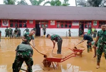 Satgas Gulbencal Laksanakan Pembersihan Ulang SDN 152983 Hutanabolon I