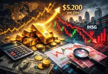 Harga Emas Sempat Tembus 5.200 Dolar, IHSG Rawan Koreksi