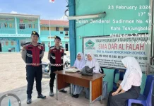 Personel Sat Samapta Polres Tanjungnalai Edukasi Pelajar
