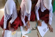 Siswa MIN 9 Langkat Hiasi Ramadan dengan Seni Kaligrafi
