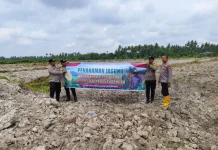 Polsek Teluk Nibung Tinjau Lahan Ditanami Jagung