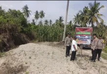 Polsek Tanjungbalai Selatan Tanam Jagung Dukung Ketahanan Pangan