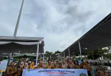 Dinas Kesehatan Sergai Pastikan Takjil Bazar Masjid Agung Aman Konsumsi
