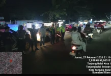Sat Lantas Polres Tanjungbalai Gelar Blue Light Patrol