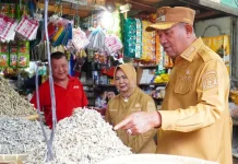 Bupati Langkat Sidak Pasar Baru Stabat, Pastikan Harga Sembako Terkendali