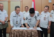 Pemkab Dairi Tandatangani Nota Kesepakatan Pemungutan PBB-P2