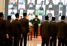 Gubernur Bobby Nasution Lantik 308 Pejabat, Ingatkan Tidak Pungli