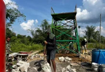 Satgas TMMD Bangun Sarana Air Bersih di Simalungun