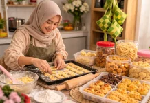 Menjelang Idul Fitri, Membuat Kue hingga Berbagi THR