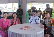 Optimalkan Pengamanan Lebaran, Bupati Dairi Bersama Kapolres Tinjau Pospam
