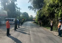 Babinsa Koramil-07/Salak Laksanakan Tugas Pengamanan di Pos PAM Lebaran Takkal  Lae