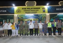 Forkopimda Asahan Tinjau Pos Pelayanan Lebaran